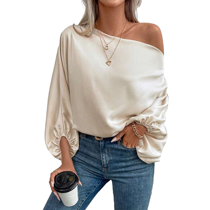 Twos Asymmetric off the Shoulder Blouse