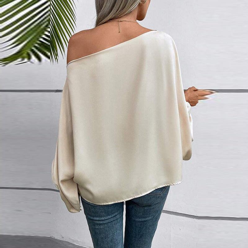 Twos Asymmetric off the Shoulder Blouse