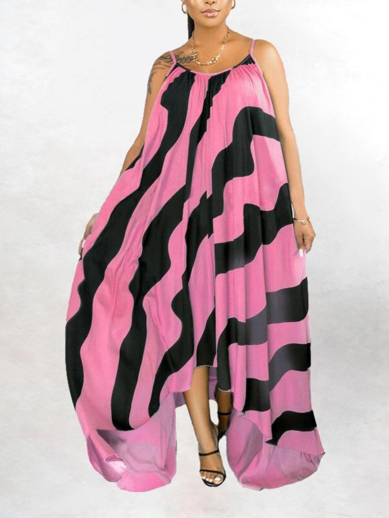 Twos Plus Size Casual Maxi Dress