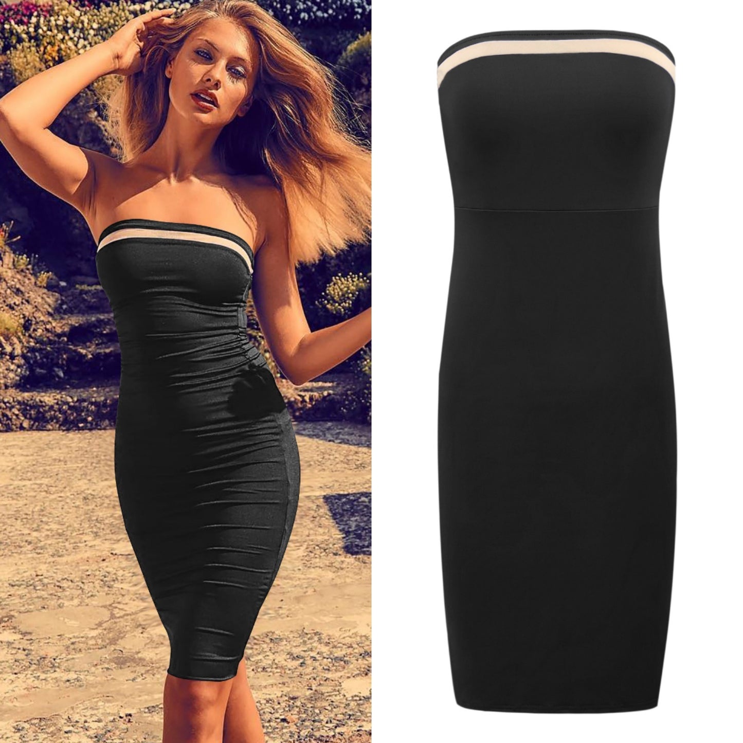 Twos Tube Top Dress